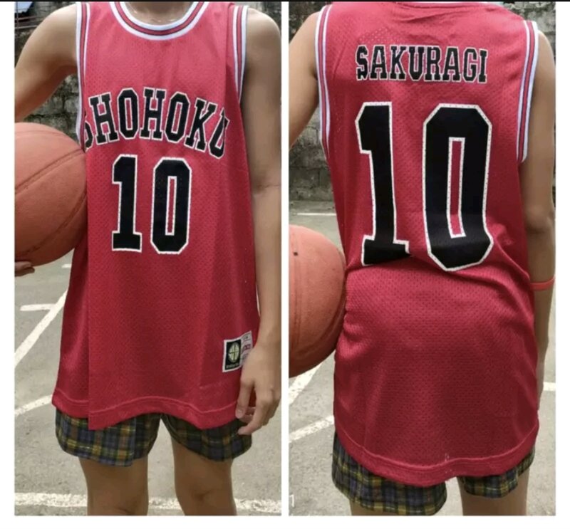 Anime Sakuragi Hanamichi Rukawa Cosplay Slam Dunk Jersey Shohoku School Basketball Team 1-15 Jersey Quality Sportswear Costume