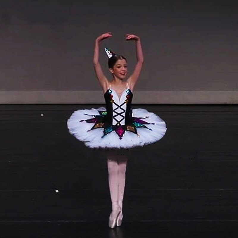 Professional Ballet Tutu Child Kids Girls Adulto Harlequinade Pancake Tutu Multicolor Classical Ballet Costumes Ballerina Dress