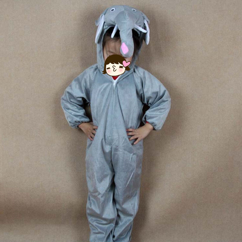 Boy Girls Kids Animal  Children Elephant  Jumpsuits Clothing  Carnival Dress Party       Cosplay     Halloween Costume