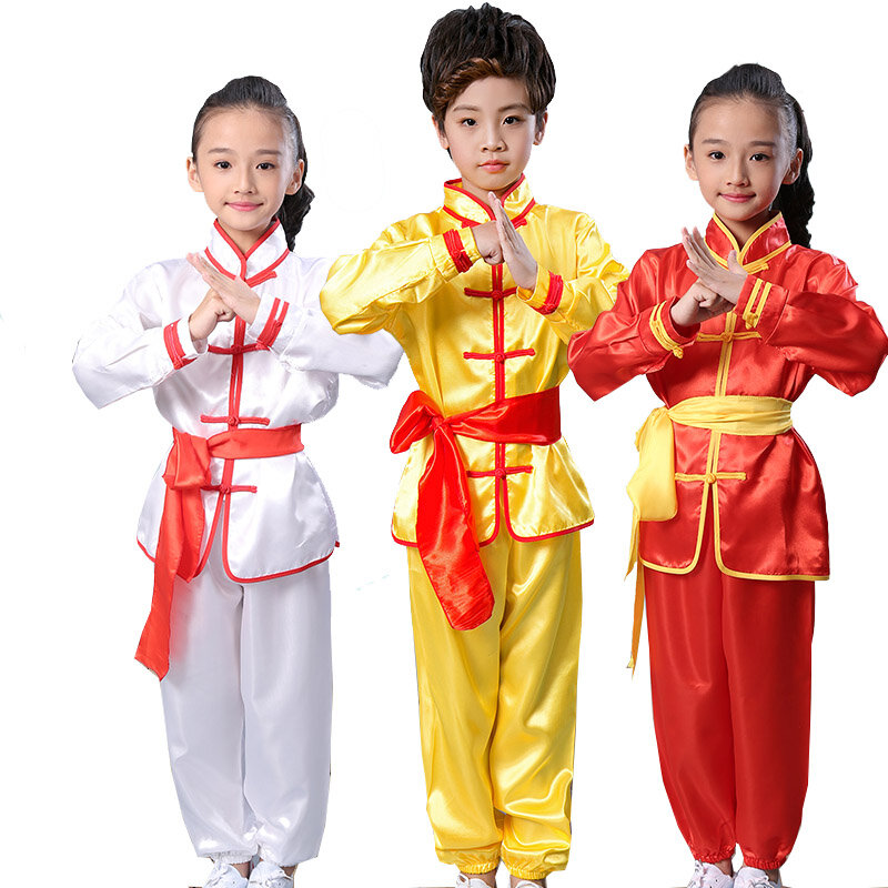 Adult kid Chinese traditional Wushu Costume clothing boys girls KungFu Suit Tai Chi Martial Art Uniform outfits custom logo