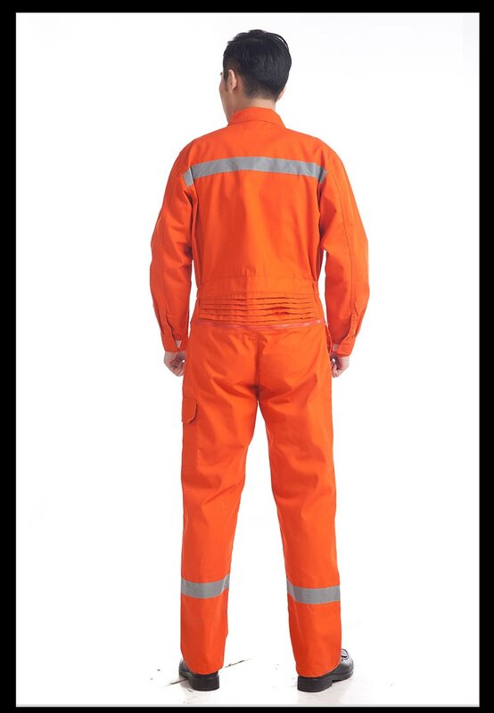 Men Working Overall Wear Resistant Dust Proof Long Sleeve Coverall Multi Pocket Uniform Workwear Auto Repair Mechanical Jumpsuit
