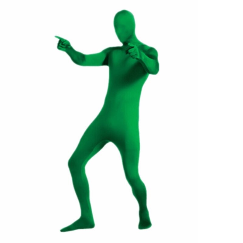 Adult Full Body Zentai Suit Men’s Spandex Second Skin Tight Suits Halloween Party Cosplay Costume Black Green Unitard Bodysuit