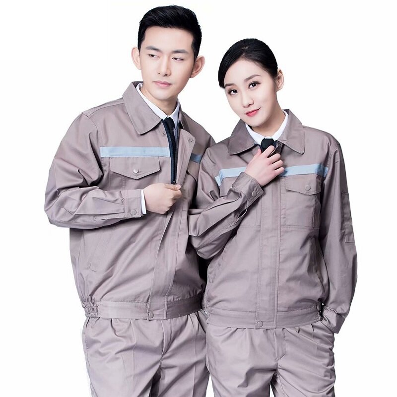 Summer Reflective Work Clothes Men Women Auto Tooling Durable Workshop Installation Highlight Safety Mechanical Labor Coverall