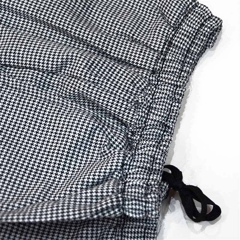 Men's Loose Chef Trousers Food Service Work Wear Stripe Kitchen Restaurant Uniform Cook Pant for Man Chef Bottoms Maxi M-4XL