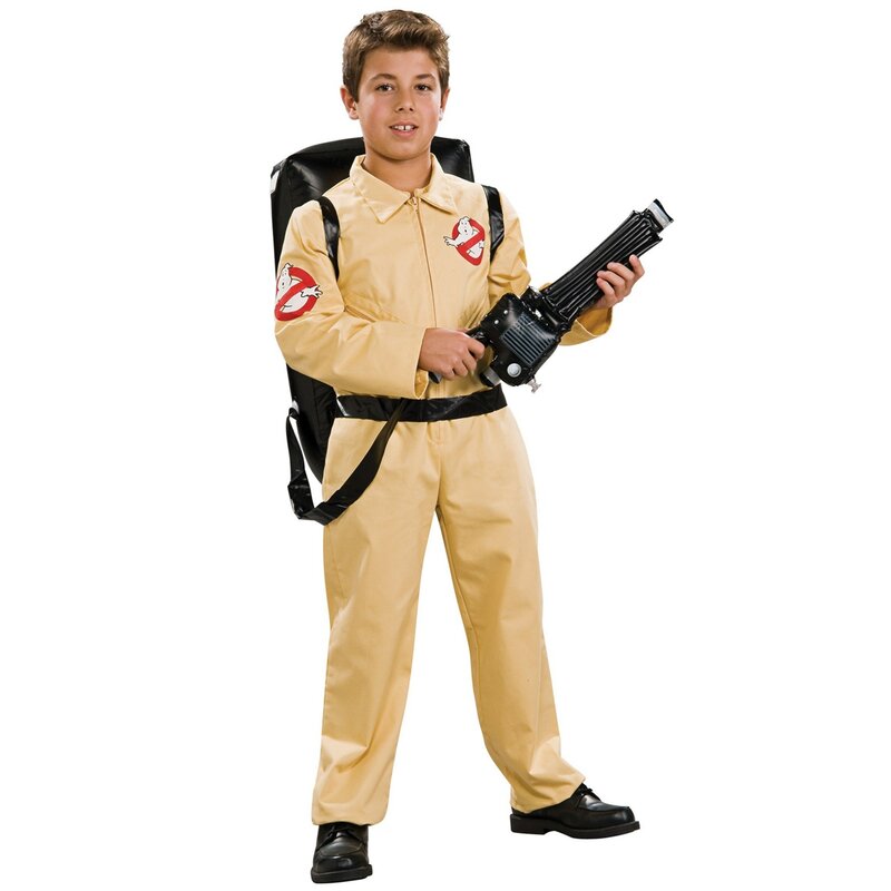 Movie theme Ghostbuster cosplay kids halloween costume suitable 3-9 years child jumpsuit cloths