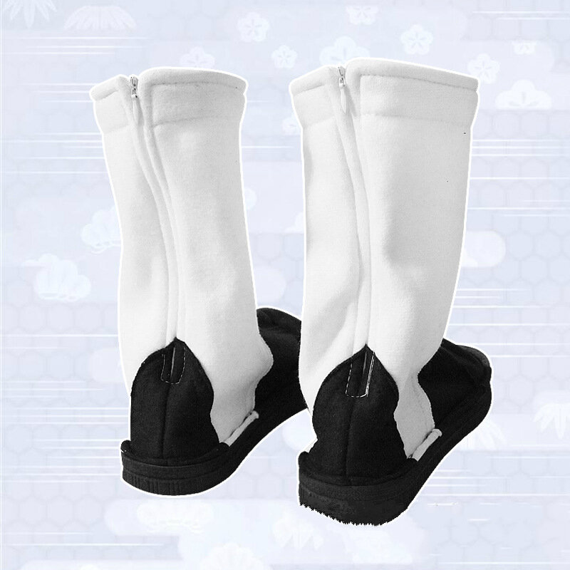 Cosplay Akatsuki Nanja Uzumaki Sakura Sasuke Black and white Cotton Soft Sandals Ninja Boots Kakashi Shoes  women men
