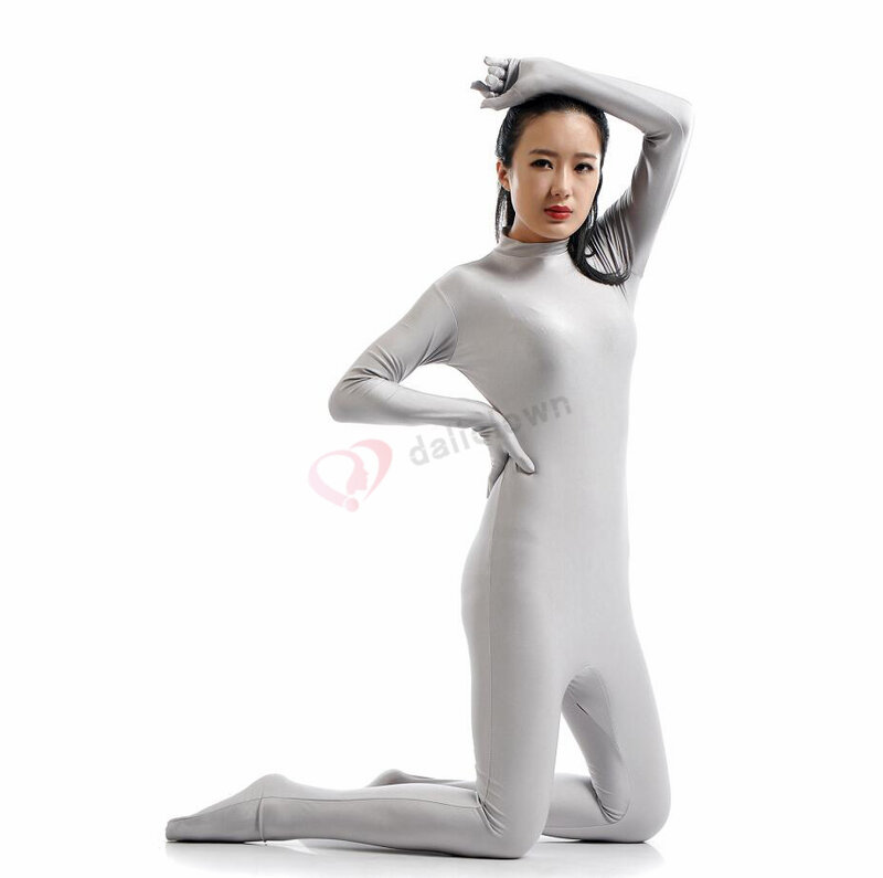 Adult Spandex Zentai Full Body Skin Tight Jumpsuit Unisex Zentai Suit Bodysuit Costume for Women Unitard Dancewear