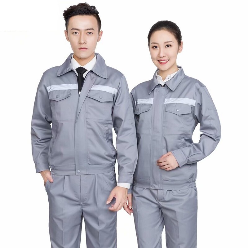 Summer Reflective Work Clothes Men Women Auto Tooling Durable Workshop Installation Highlight Safety Mechanical Labor Coverall