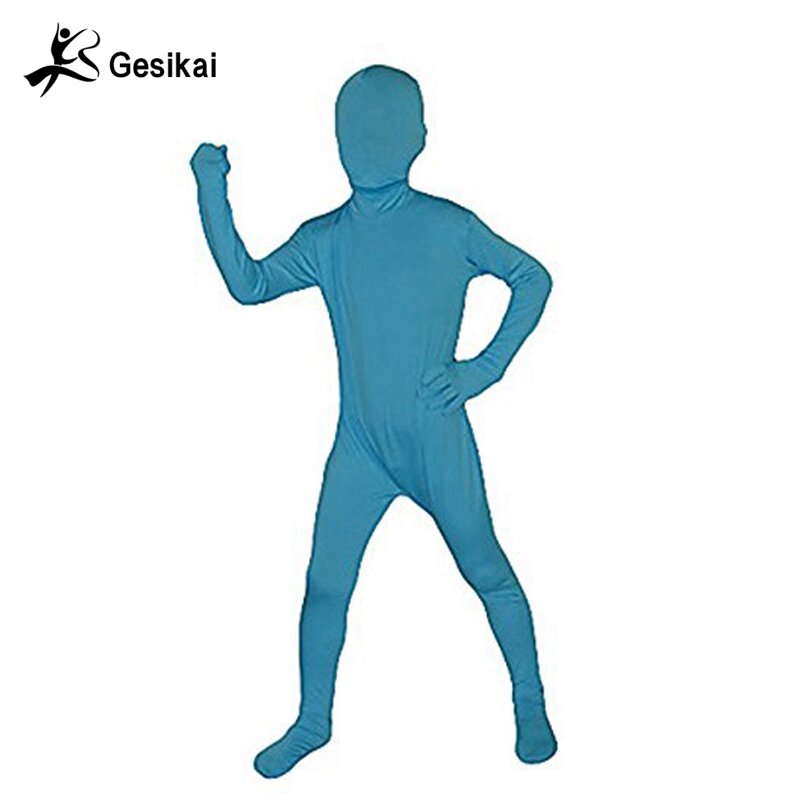 Original Kids Full Bodysuits  Zentai Sports Dance Wear Children Boys Girls Gymnastics Bodysuits Jumpsuit Halloween Costumes