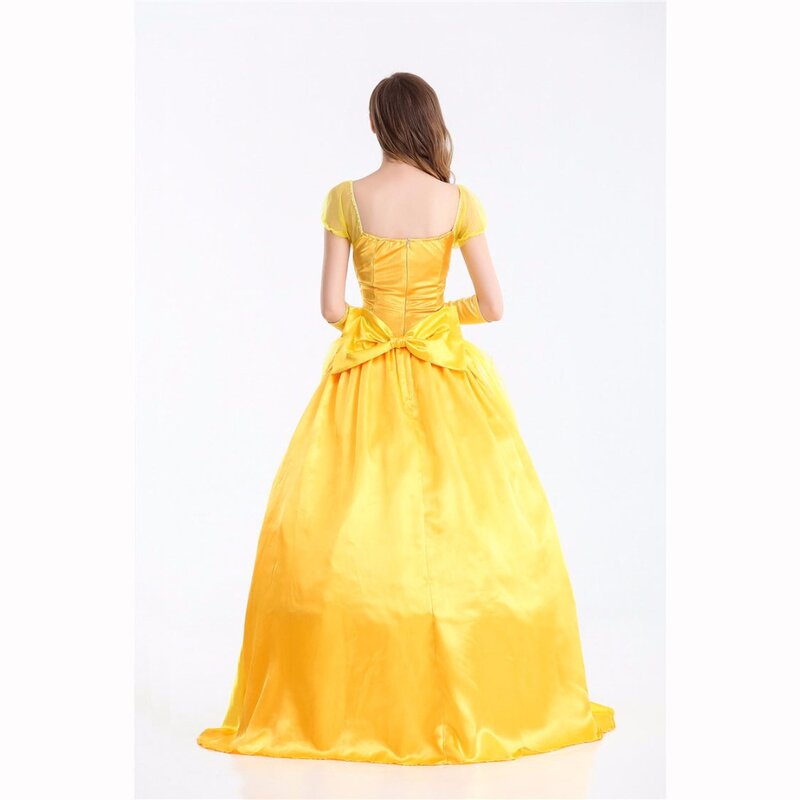 Halloween Belle Beauty and the Beast Costumes Women Adult Dresses Party Fancy Girls Long Princess Female Anime Cosplay