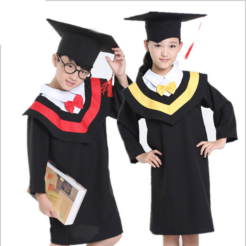 Bazzery Children's performance clothing Academic dress gown Unisex Kindergarten Dr. cloth graduated Bachelor suits Dr. cap