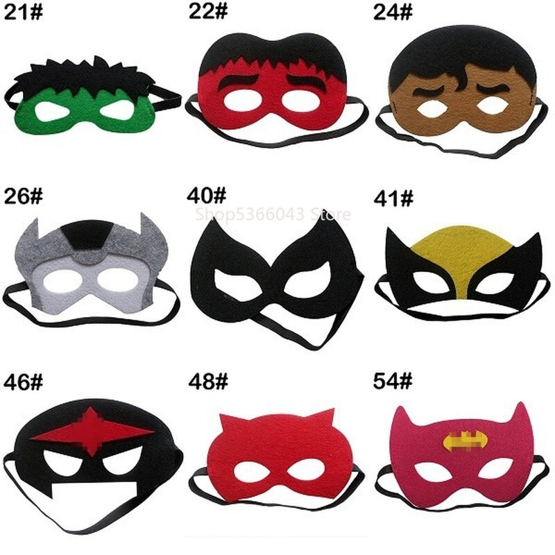 Christmas Superhero Mask Cosplay Princess Halloween Kids Adult Party Costumes Masks Superhero Mask Child Carnival Party Gift