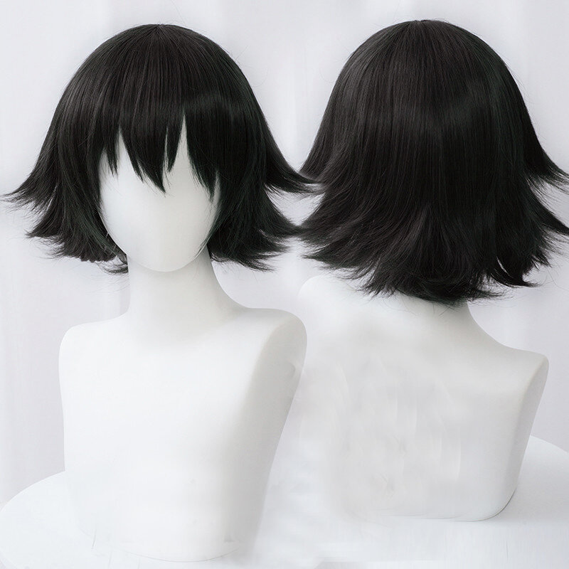 Anime Shizuku Murasaki peruka w okularach krótki czarny stylizowana na ciepło syntetyczne peruki do włosów + czapka z darmowa peruka