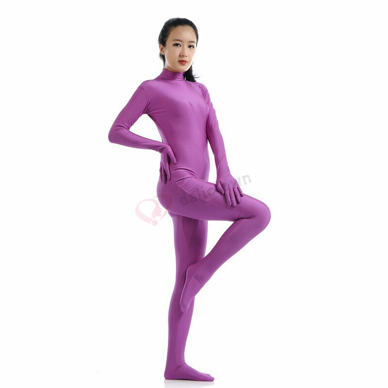 Adult Spandex Zentai Full Body Skin Tight Jumpsuit Unisex Zentai Suit Bodysuit Costume for Women Unitard Dancewear