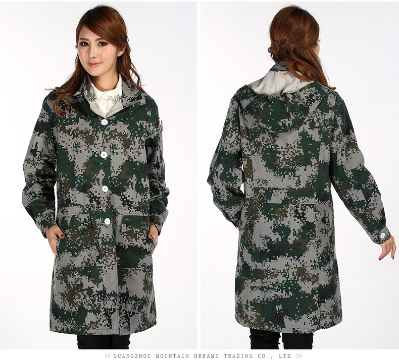 Genuine INSAHO camouflage silver fiber  Radiation resistant coat,EMF shielding efficiency 55DB.double fabric,SHD017