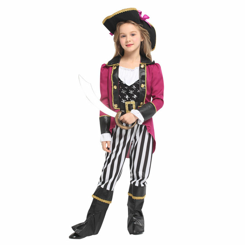 Umorden Halloween Carnival Party Costume for Girl Girls Kids Children Pirate Costumes Fantasia Infantil Cosplay Clothing