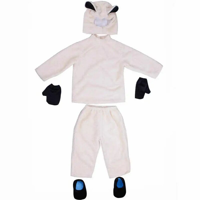 Reneecho Animal Costume Kids Brown Bear Costume Romper Lamb Sheep Children`s Costume For Purim Carnival Cosplay