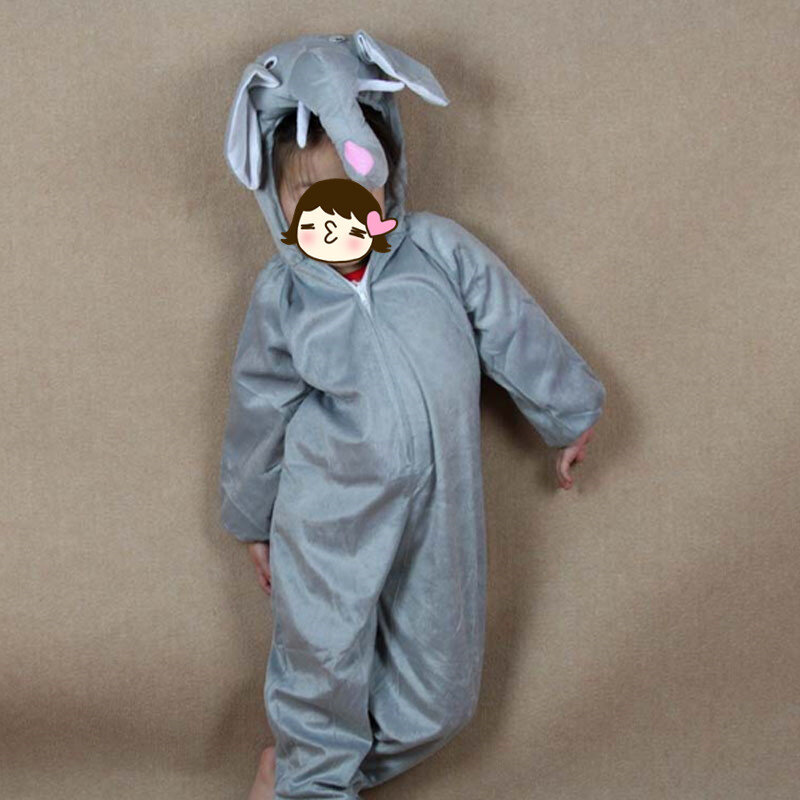 Boy Girls Kids Animal  Children Elephant  Jumpsuits Clothing  Carnival Dress Party       Cosplay     Halloween Costume