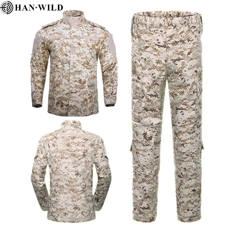 Multicam Camo Male Security Combat Uniform Uniform Tactical Combat Jacket Special Force Training Army Clothes Safari Suit Pants