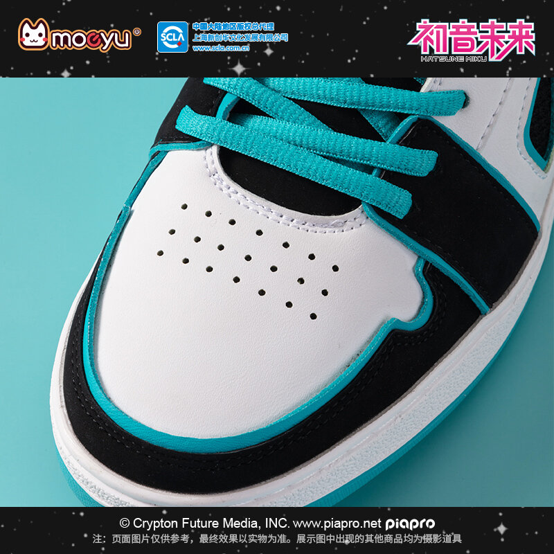 Moeyu Hatsune Miku Shoes for Men Vocaloid Cosplay Male Sneakers Women Tennis Sport Athletic Anime Figure Shoe Casual Shoes