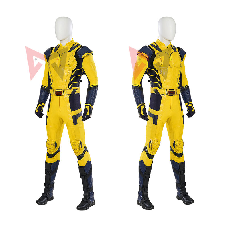 New Movie Wolverine Cosplay Costume Jumpsuit Vest Gloves Belt Wolf Steel Claw For Men Custom Made