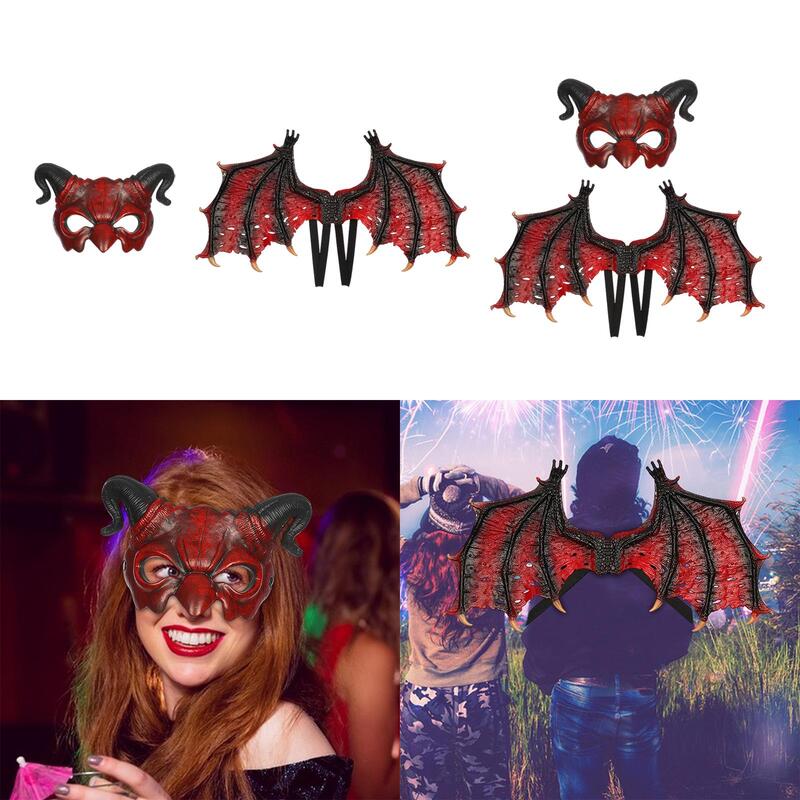 Devil Costume Cosplay Decor Women Men Novelty Lightweight Dress up Props for Stage Shows Roles Play Party Festivals Carnivals