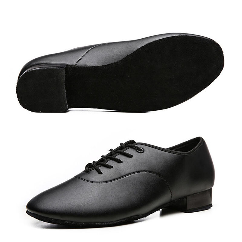 Men Soft Leather Ballroom Dancing Shoes for Latin Dance Shoes Adult Teacher Shoes Modern Jazz Dance Shoes Fur Sole