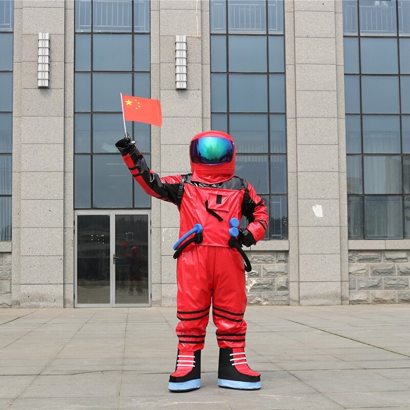 Hot Sale High Quality Space Mascot Costume Astronaut Suit Halloween Birthday Party With Backpack Glove Shoes Free Shipping