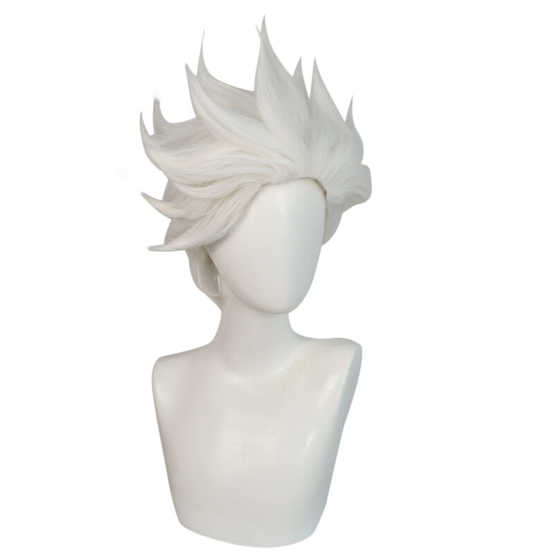 Movie Ursula Cosplay Wig White Short Hair for Adult Women Men Halloween Costume Props Cosplay Role Play Wigs