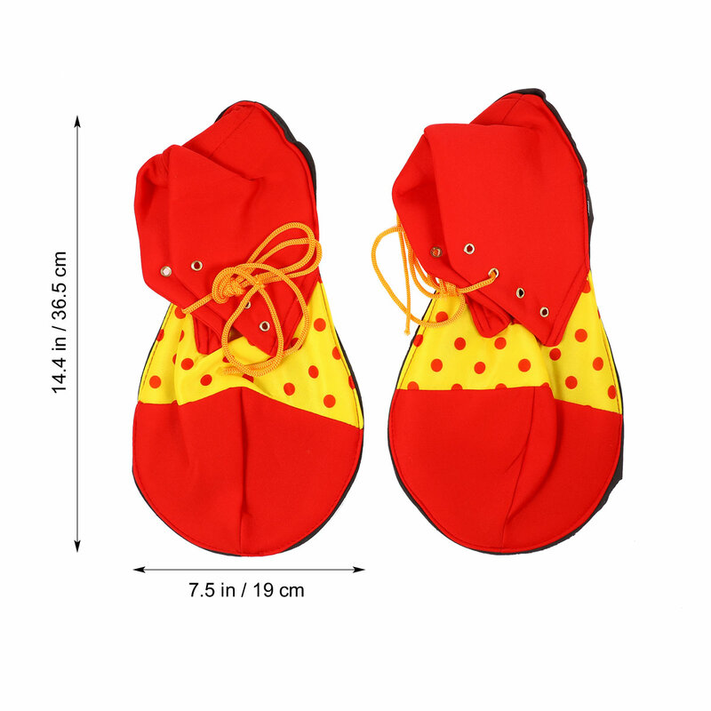 Funny Clown Shoes Halloween Party Costume Prop Men Women Large Red Yellow Unisex Accessory Fun Circus Cosplay Supplies