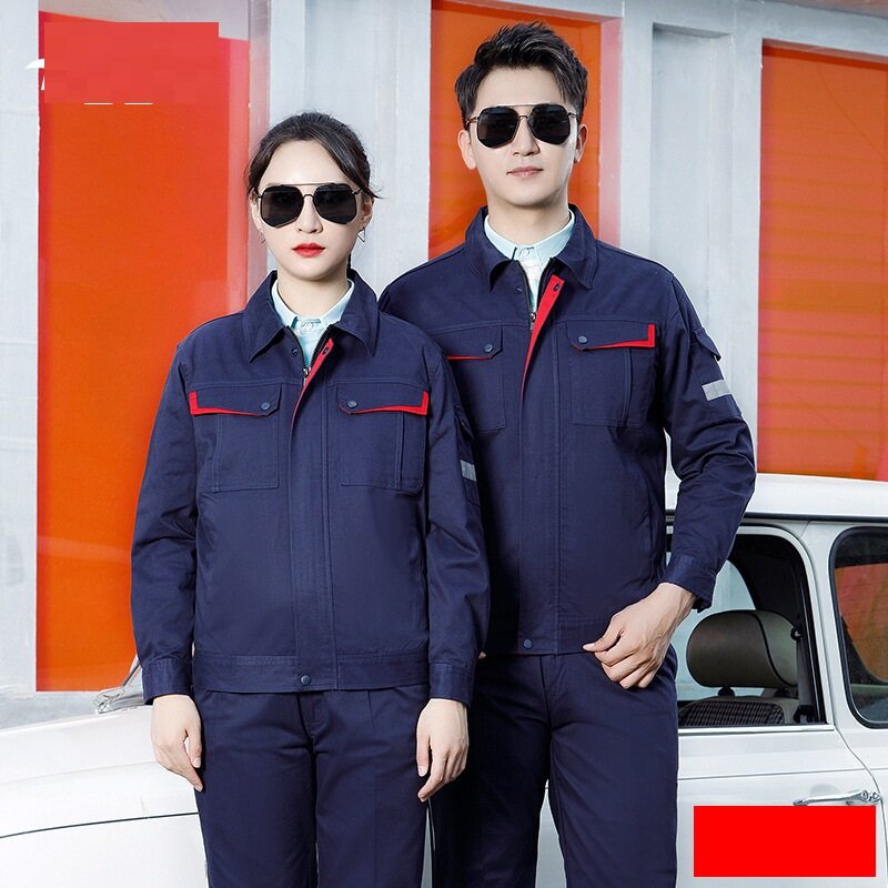 Wear Resistant Work Clothing Auto Repairmen Working Suit Factory Workshop Uniforms Mechanical Worker Coveralls Thick Work Wear