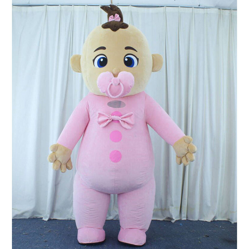 Simbok Inflatable Cartoon Doll Costume Little Boys and Girls Doll Clothes Plush Inflatable Clothes for Wedding People