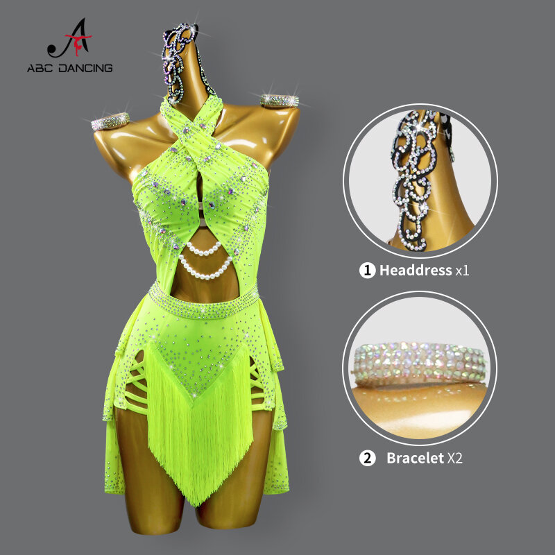 Latin Dance Clothes Women Line costume New Dress Stage Girls Samba Suit Outfits party performance Practice Wear Sexy Ball Skirts