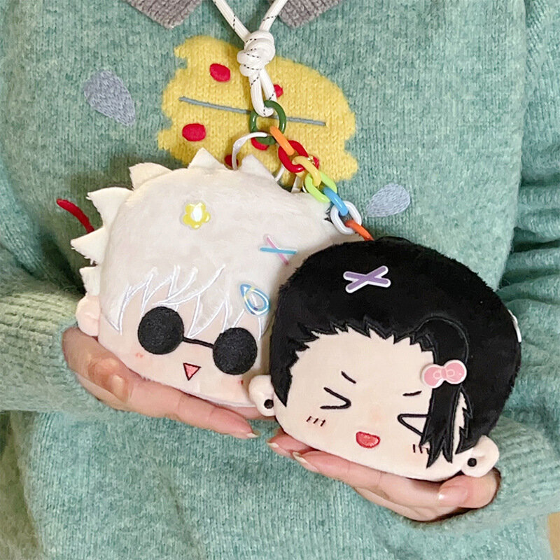 Mini Anime Coin Wallet 12cm Plush Keychain Card Bag Anime Peripheral Cute Bag Charm Handbag Decorations Adult Collection Gifts