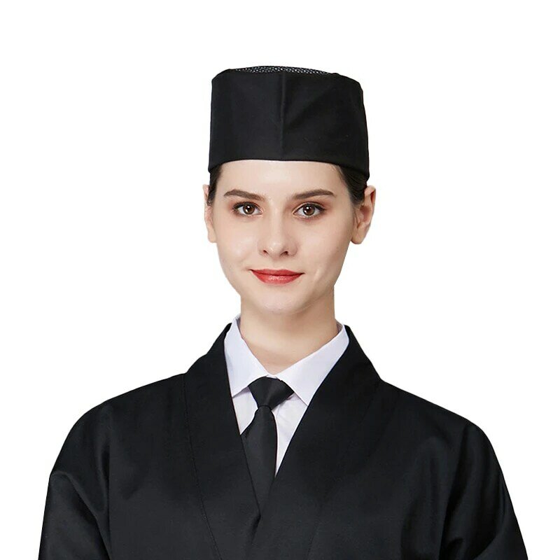 Cucina dell'hotel che cucina sia il sesso cappello da cuoco cappello a rete traspirante a doppio strato Sushi Restaurant Catering Serve cameriere Cook Cap