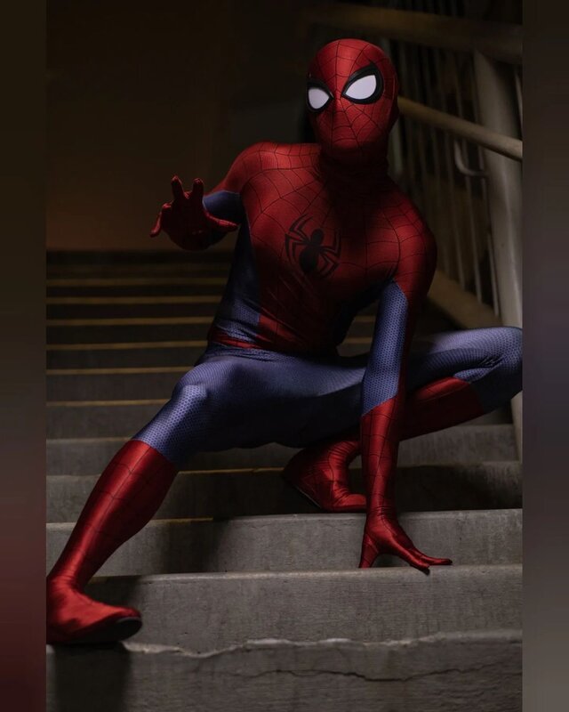 Halloween Men Spidercosplay Costume Superhero Zentai Suit Adults Kids Boys Male Full Bodysuit Jumpsuit