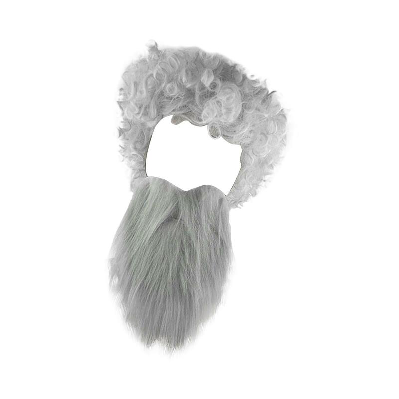 Conjunto de pelo y barba, accesorios de disfraz, bigote para carnaval, Pascua, Halloween