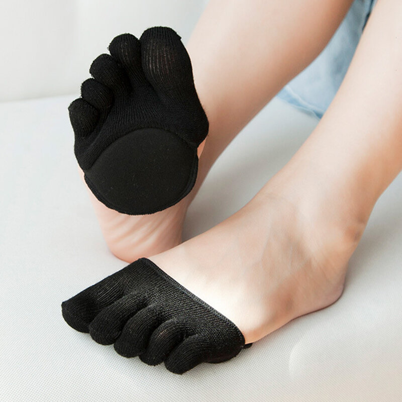 ถุงเท้าดูแลเท้าห้านิ้วนิ้วเท้าถุงเท้าแก้ไขนิ้วเท้าระบายอากาศสำหรับเท้ารองเท้าส้นสูงระบายอากาศ