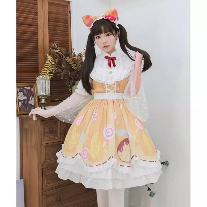 Identity V Cosplay Costume Mechanic Candy Girl Costume Cosplay Sweetie Lolita Dress Party Daily Dress Costume Full Set
