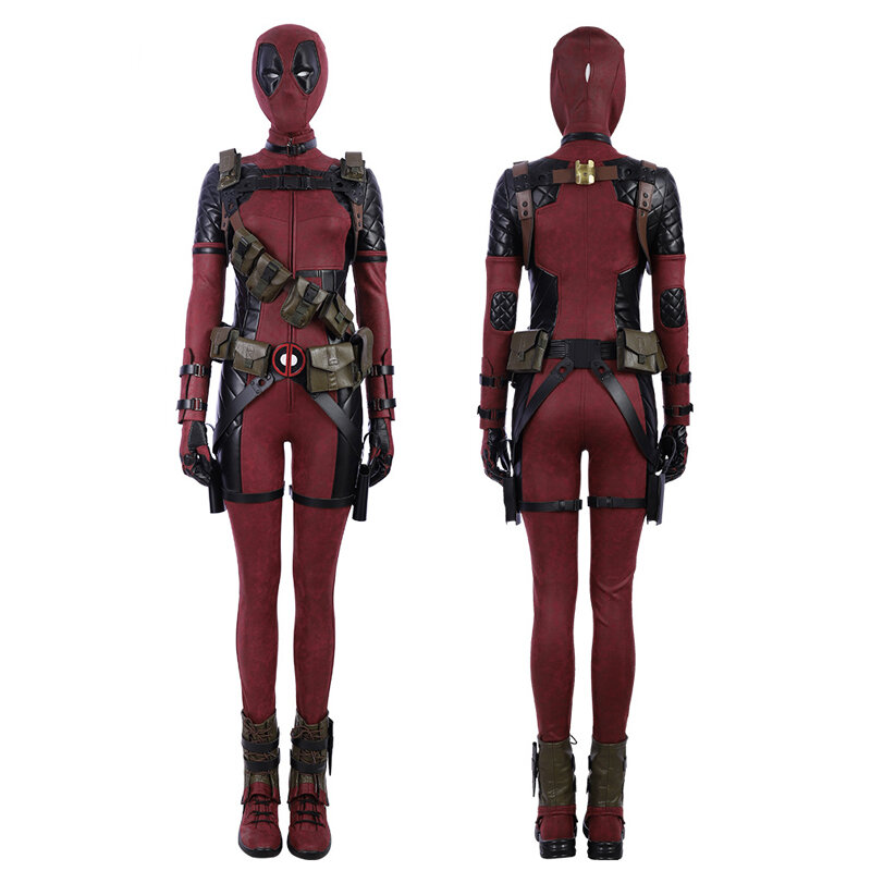 Deadpool 3 Cosplay Cosutme Wade Winston Wilson Cosplay Costume Woman Deadpool Cosplay Costume Movie Anti-hero Suit Halloween