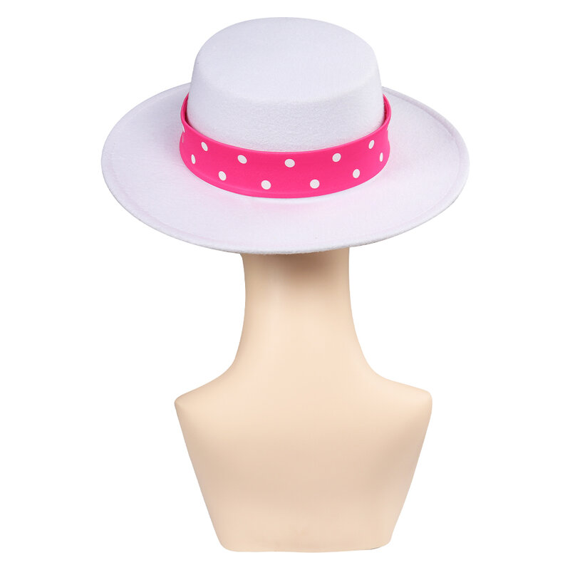 Barbier Margot Cosplay Hat Cap Halloween Carnival Party Costume Accessoreis Gift Women Girls Fashion Beach Hat Props