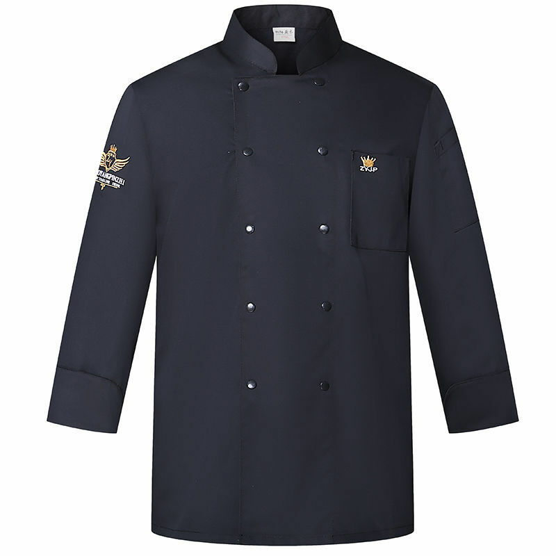 Chef Uniform Restaurant Kitchen Jacket Cooking Bakery Short/full Sleeve Plus Size Catering Food Service Breathable Collar Coat