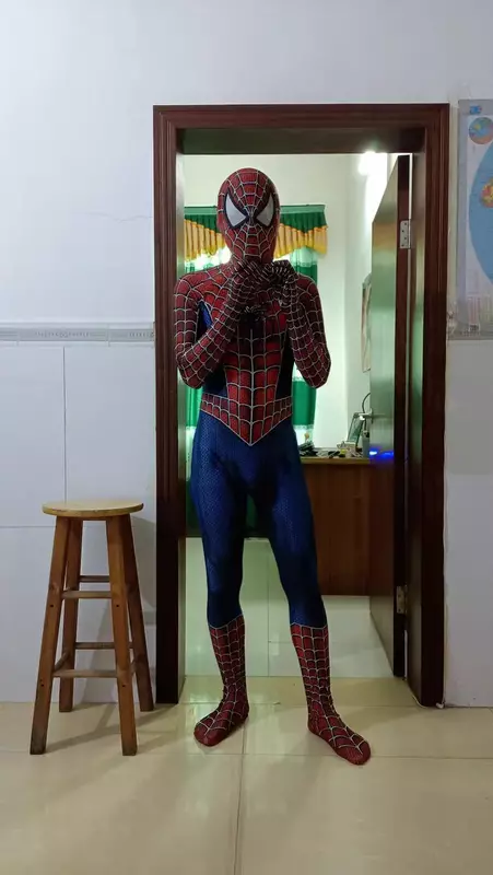 Halloween Classic Raimi spiderman cosplay Costume 3D Printed Kids Adult Zentai Suit Spiderhero Bodysuit Party Jumpsuits