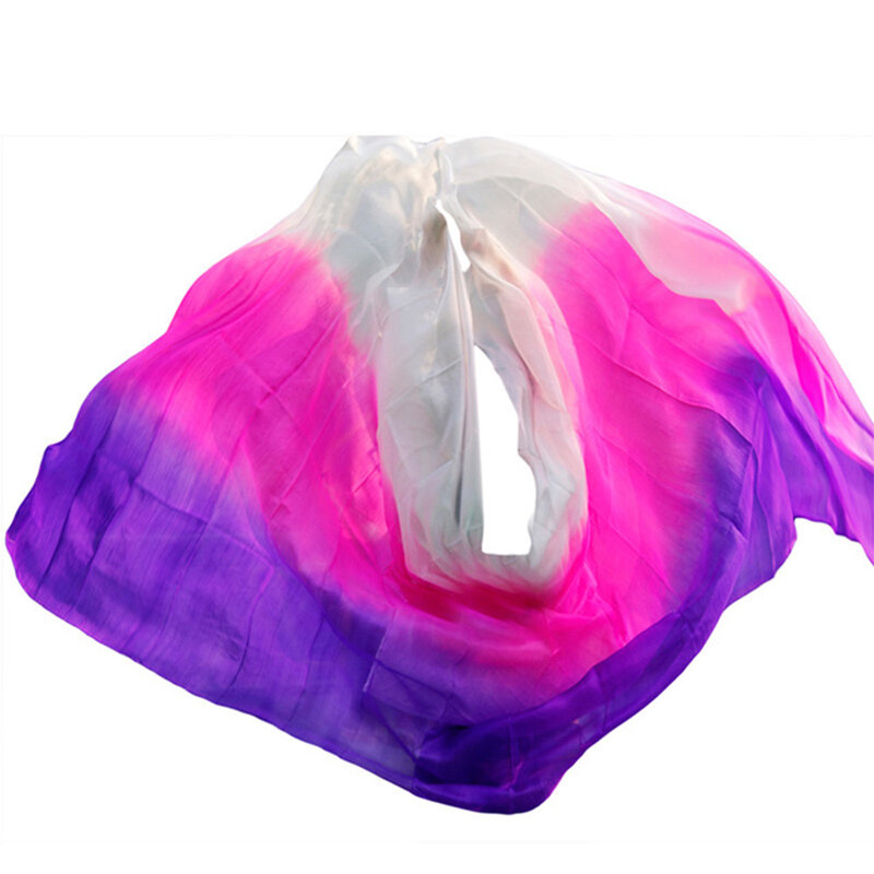 100% Silk Veils Belly Dancing Mixing Color Veil Women 100% Silk Wholesale Price Size & color Can Be Customized Scarf Silk Veils