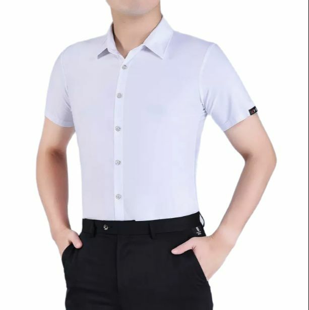 Long sleeves Latin Dance Garment Dance Waltz Ballroom Dance Garment Performance Latin man Shirts Short sleeves Garment Top