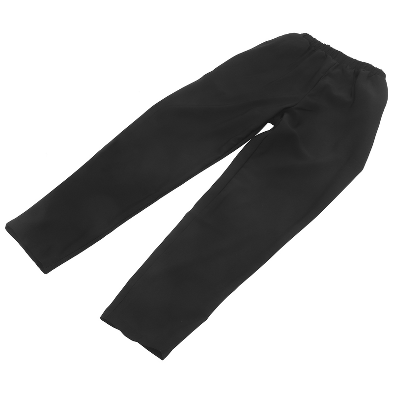 A Pair of The Outfit's Workwear Black Pants For Breathable Material Loose Men's Fitted Shirt For Women (Black)