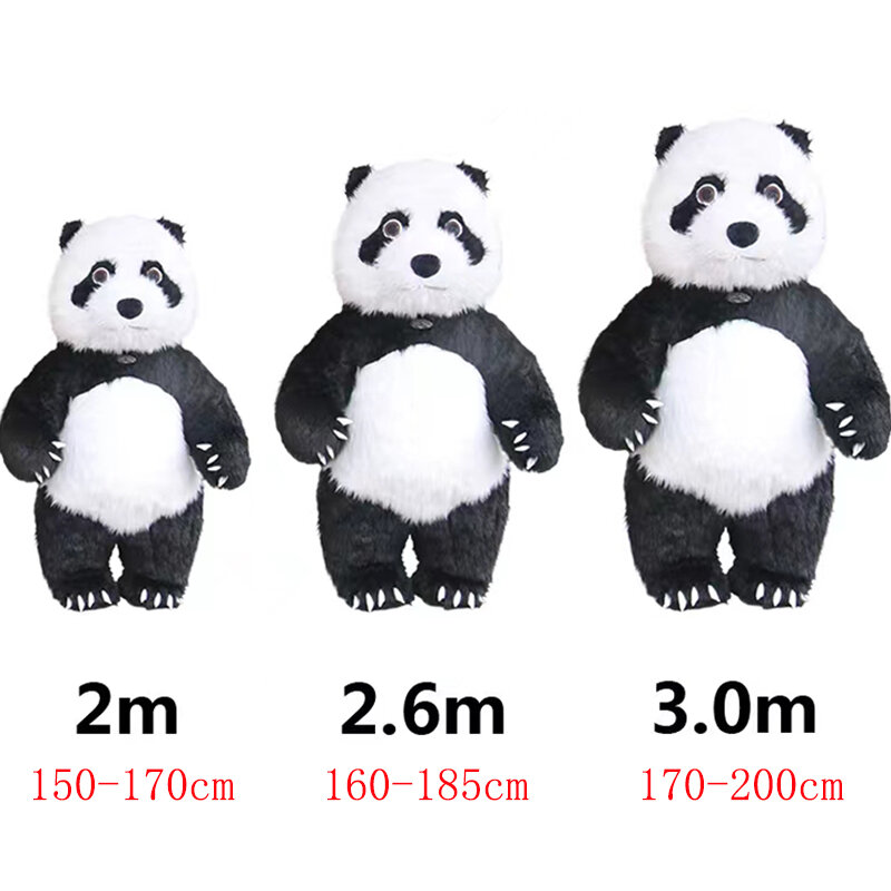 Giant Panda Inflatable Costume Street Funny Polar Bear Mascot Costume Party Cosplay Plush Doll Inflatable Mascot Costume