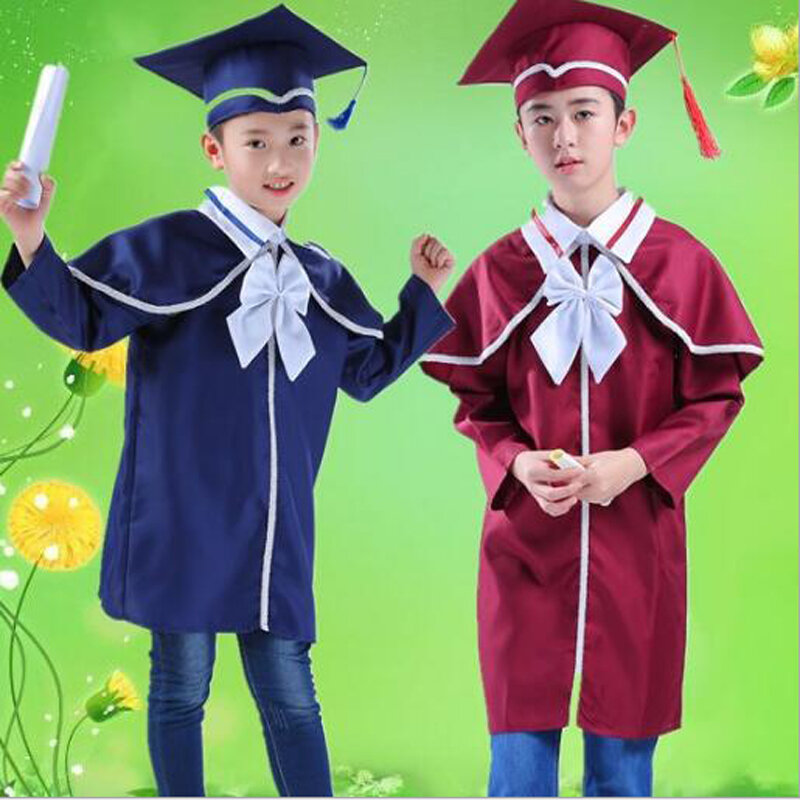 Bazzery Children's performance clothing Academic dress gown Unisex Kindergarten Dr. cloth graduated Bachelor suits Dr. cap