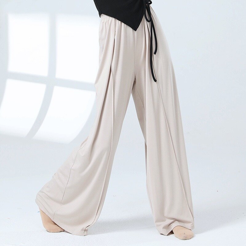 Groups of Pant Flowy Dance Culotte Soft Stretch Loose High Waist Practice Costume Women Body Rhyme Classical Long Clothing New