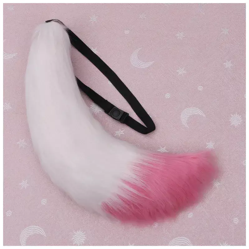 Adjustable Belt Furry Tail Kawaii Wolf Dog Tail Cosplay Accessories Party 70cm  Cosplay Costume Props Girl Faux Fur Tail